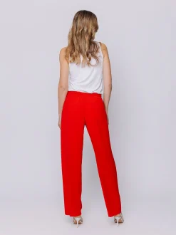 Pantaloni in tessuto goffrato