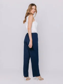 Pantaloni in tessuto goffrato