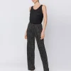 Pantaloni morbidi in plissé lurex