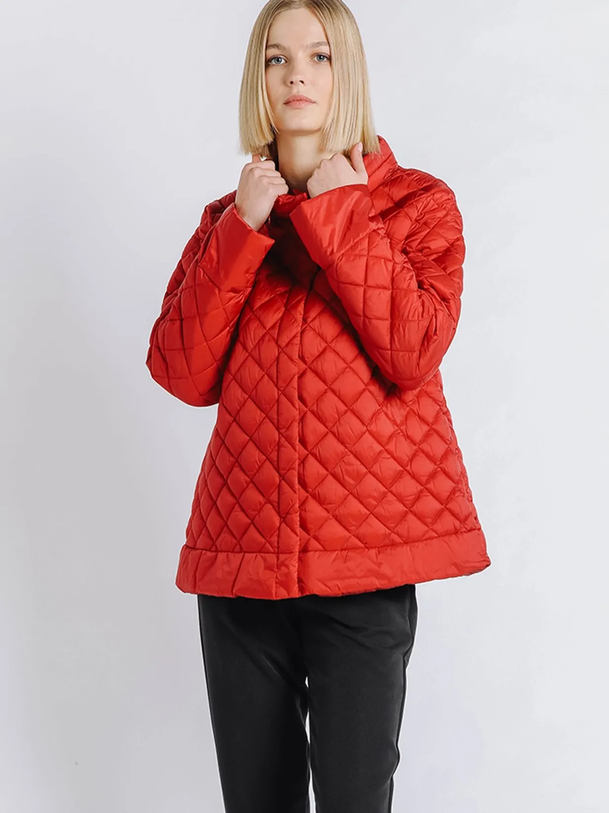 Piumino corto ROSSO