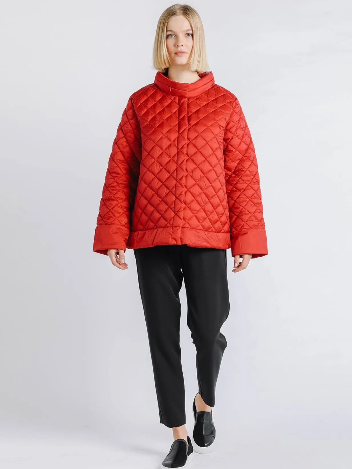 Piumino corto ROSSO
