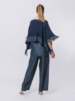 Poncho con frange