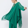 Poncho in chiffon