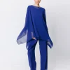 Poncho in chiffon