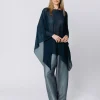 Poncho in chiffon