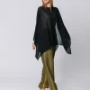 Poncho in chiffon