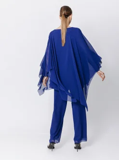 Poncho in chiffon