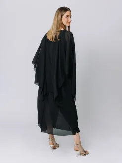 Poncho in chiffon