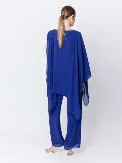 Poncho in chiffon