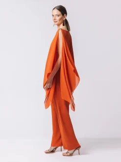 Poncho in chiffon