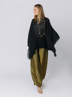 Poncho in chiffon