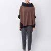 Poncho in pile Bicolore