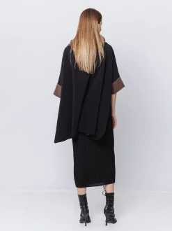 Poncho in pile Bicolore