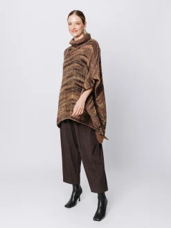 Poncho melange Multicolore