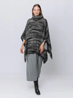 Poncho melange Multicolore