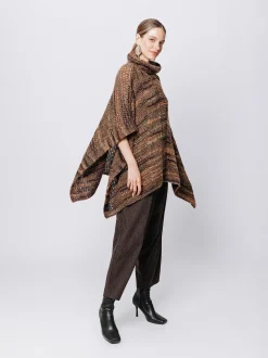 Poncho melange Multicolore