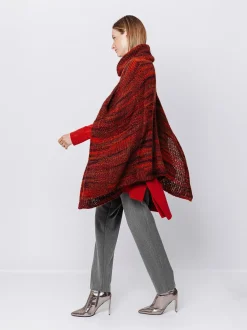 Poncho melange Multicolore