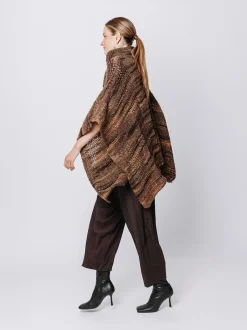 Poncho melange Multicolore