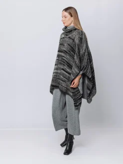 Poncho melange Multicolore