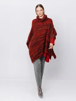 Poncho melange Multicolore