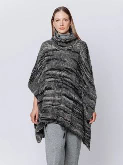 Poncho melange Multicolore
