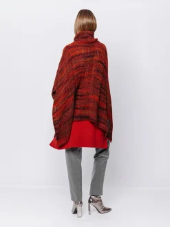 Poncho melange Multicolore