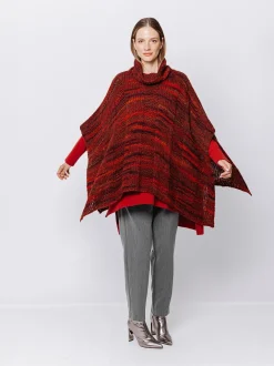 Poncho melange Multicolore