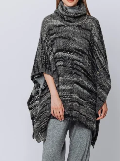 Poncho melange Multicolore