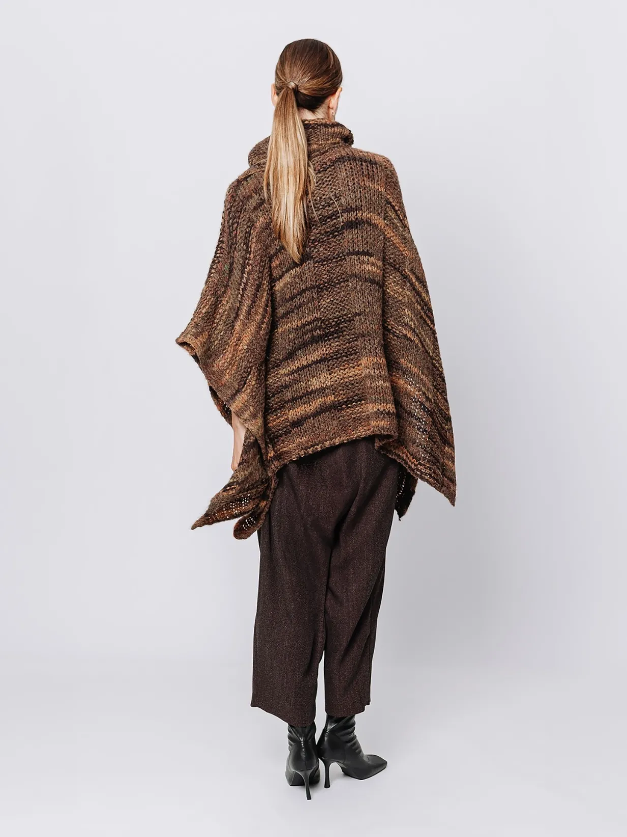 Poncho melange Multicolore