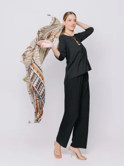 Sciarpa boho-chic senza tempo