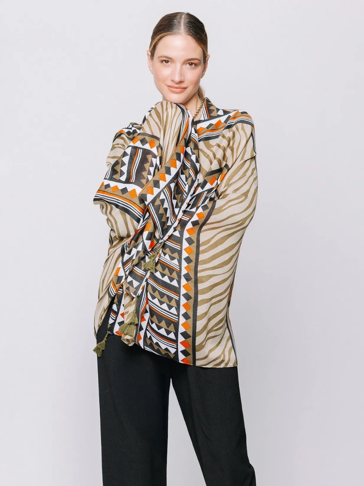 Sciarpa boho-chic senza tempo