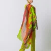 Sciarpa in cotone con stampa POP ART