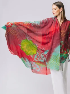Sciarpa in cotone con stampa ONIRIQUE