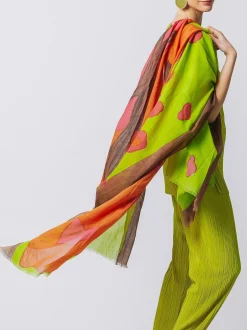 Sciarpa in cotone con stampa POP ART