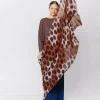 Sciarpa in lana Brown Dots