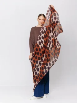 Sciarpa in lana Brown Dots