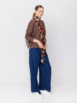 Sciarpa in lana Brown Dots