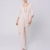 T-shirt asimmetrica in chiffon