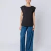 T-shirt con manica ad aletta