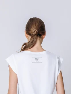 T-shirt con manica ad aletta