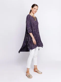 T-shirt lunghezza maxi STAMPA ASTRATTA