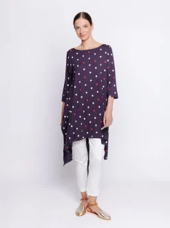 T-shirt lunghezza maxi STAMPA POIS