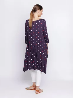 T-shirt lunghezza maxi STAMPA POIS