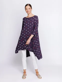 T-shirt lunghezza maxi STAMPA POIS