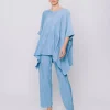 T-shirt over in plissè