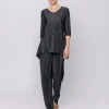 T-shirt regular fit in plissé